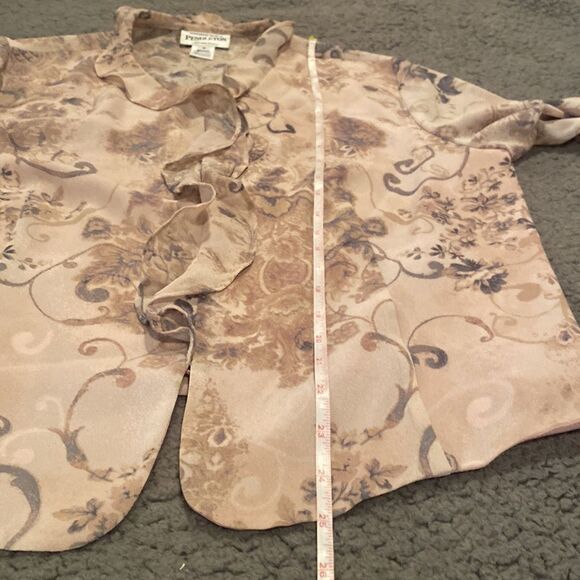 Pendleton Ruffled Printed Top Sz 16 - Picture 6 of 8